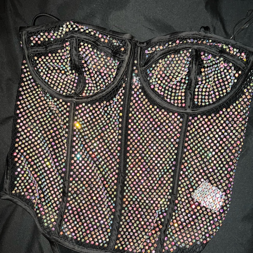 Beautiful rhinestone bodysuit
